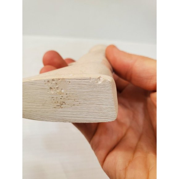 Vintage Soapstone Pregnant Mother Sculpture/Minimalist Modern/Made in Kenya - Picture 4 of 10